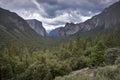 Tunnel View with clouds