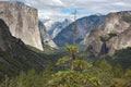 The Tunnel View, Yosemite National Park Royalty Free Stock Photo