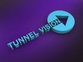 tunnel vision on purple