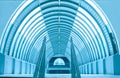 Tunnel walkway subway station corridor Royalty Free Stock Photo