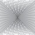 Tunnel or wormhole. Digital wireframe tunnel. 3D grid. Background vector image Royalty Free Stock Photo