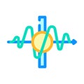 tunneling quantum computer color icon vector illustration Royalty Free Stock Photo