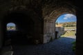 Tunnels in Asklepion. There was a treatment center at the outside of Pergamum Acropolis.