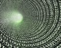 Tunnels with binary code as a data vortex