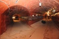 Tunnels in a secret underground bunker