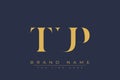 TUP abstract letter logo design Royalty Free Stock Photo