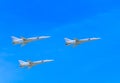 3 Tupolev Tu-22M3 (Backfire) supersonic Royalty Free Stock Photo