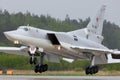 Tupolev Tu-22M3 RF-94218 bomber of Russian Air Force landing at Kubinka air force base.