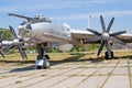 Tupolev Tu-142 maritime reconnaissance and anti-submarine warfare aircraft on exhibition at Zhuliany State Aviation Museum in