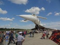 Tupolev Tu-144, supersonic plane from Russia Royalty Free Stock Photo