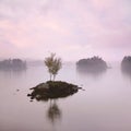 Tupper Lake In The Rain Royalty Free Stock Photo