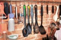 Tupperware tool. Kitchen utensils from the global brand Tupperware among others. Set of kitchen plastic tools. Ukraine. Kyiv. 04.