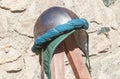 Turban hemispherical helmet, used by moorish armies during Reconquista period Royalty Free Stock Photo