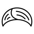 Turban icon outline vector. Indian pagdi