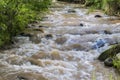 Turbid water stream