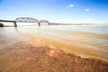 Turbid waters of Missouri river Royalty Free Stock Photo