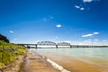 Turbid waters of Missouri river Royalty Free Stock Photo