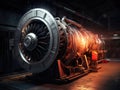 Turbine engine to generate electricity after repair and maintenance