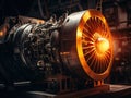 Turbine engine to generate electricity after repair and maintenance