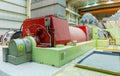 Turbine and Generator in a Natural Gas power plant. Royalty Free Stock Photo