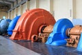 Turbine, generator and pump set in a historic pumped storage plant