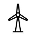 Turbine vector thin line icon Royalty Free Stock Photo
