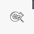 Turbine repair icon, linear style sign for mobile concept and web design