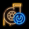 Turbine Repair neon glow icon illustration