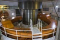 Turbine shaft at the itaipu hydroelectric plant - horizontal