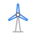 Turbine vector thin line icon Royalty Free Stock Photo