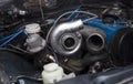 Turbo charger on car engine