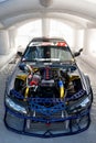 Turbo engine of the Nissan Silvia S13.5 for drift racing