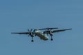 Turbo prop regional carrier of Westjet near Pearson International Airport, Toronto Royalty Free Stock Photo