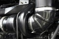 Turbocharging system of a modern engine Royalty Free Stock Photo