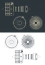 Turbofan Engines Drawings