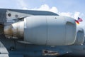 Turbofan Pratt & Whitney F117-PW-100 of the large military transport aircraft Boeing C-17 Globemaster III.