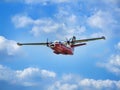 Turbolet L-410 Parrot aircraft during low pass. Royalty Free Stock Photo