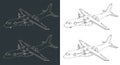 Turboprop transport aircraft blueprints