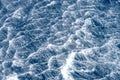 Turbulence flow of wave created by bad weather over the sea water surface