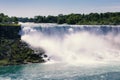 Turbulent Niagara Waterfall in Summer