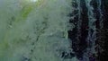 Turbulent waterfall, low angle. Submerging, accident, slowmotion