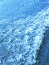 Turbulent waters of Alaska's inside passage as seen from the deck of the state ferry. Royalty Free Stock Photo