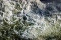 Turbulent whitewash of water downstream from pressure outlet at Lake Hume dam