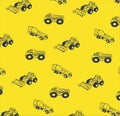 turck all over print vector art Royalty Free Stock Photo