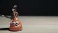 Turd toy butterfly table dark background hd footage