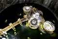 Turda Touristic salt mine in Romania, inside view from above