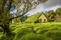 Turf Church in icelandic village of Hof, Skaftafell Iceland