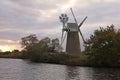 Turf Fen Drainage Mill at Autumn Sunset