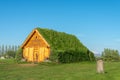 Turf house in Skalholt, Iceland.