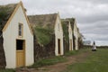 Turf houses at Glaumbaer in Iceland Royalty Free Stock Photo